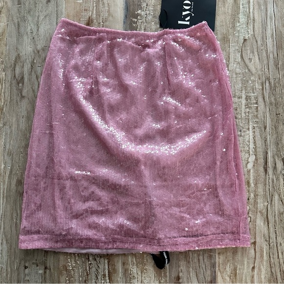 Kyo The Brand Sequin Mini Skirt SZ 6 Pink Party Sparkle Barbiecore NWT - Picture 2 of 9